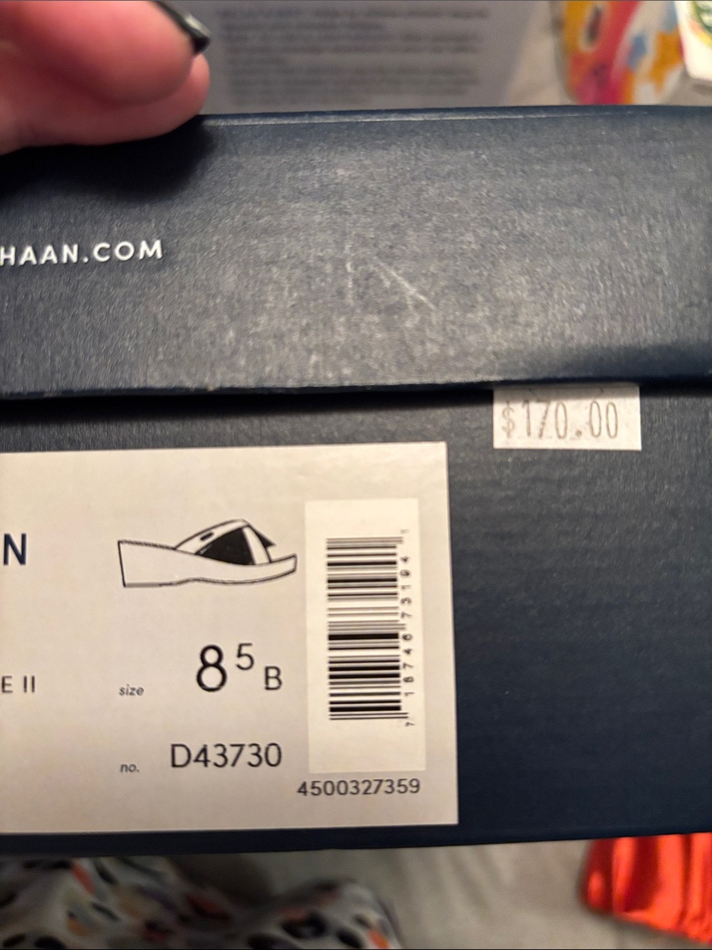 Cole Haan Black Patent Crisscross Platform Sandals - Picture 3 of 3